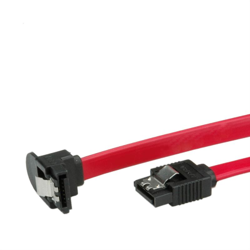 ROLINE Câble SATA 6.0 Gbit/s interne avec attache, coudé, 0,5 m_2