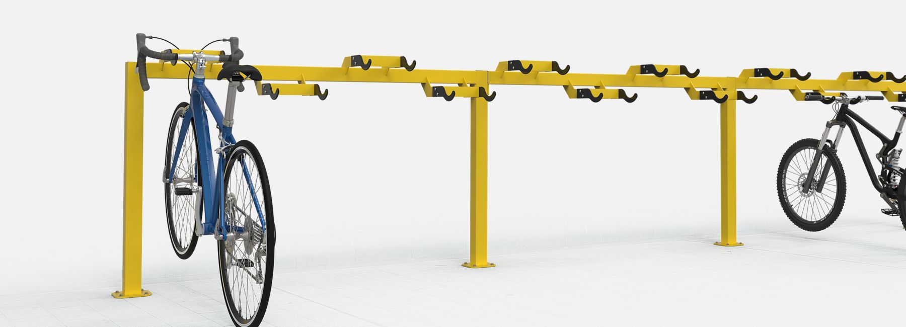 Strich - porte-vélos sur barres - city design - en acier galvanisé et thermolaqué_2
