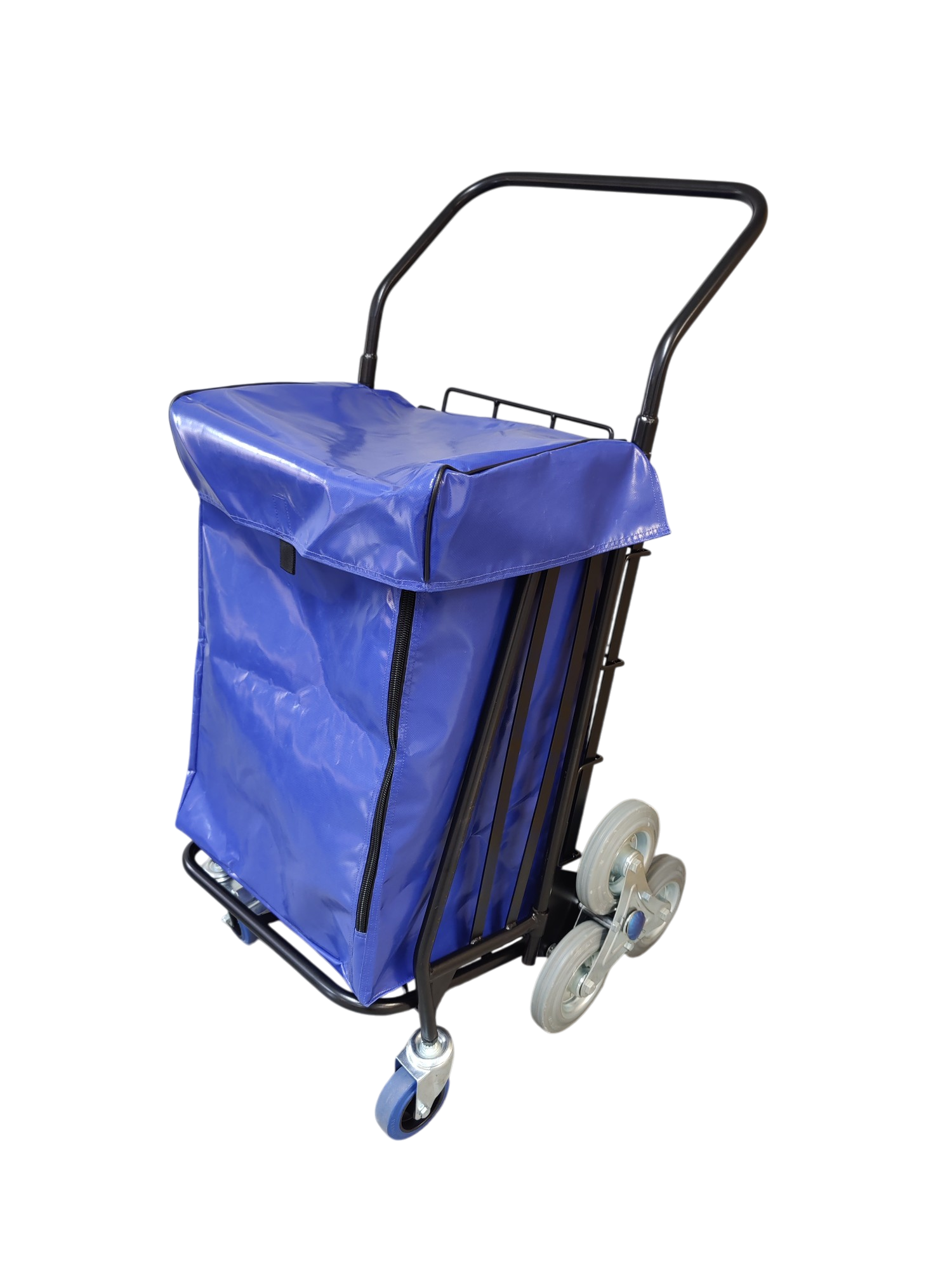 Chariot pliable de distribution publicité à roues etoilées - Référence : TR034R6_2