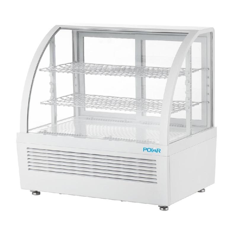 Vitrine réfrigérée de comptoir série C blanche 100L - Polar - CU637_2