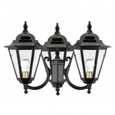 Luminaire extérieur pour mât 3 bras - Elite 6 - IP43 - E27 - 3x70W - Noir - Réf. 5181_2