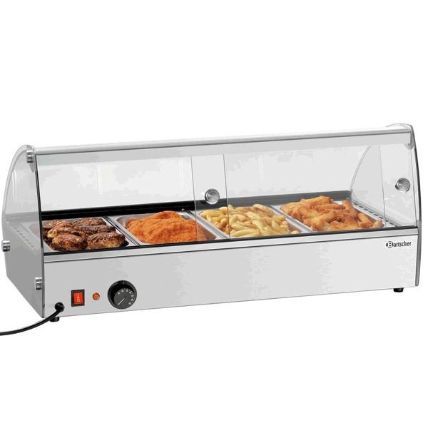 Présentoir chauffant professionnel R4 - 4 x GN 1/3 - 46 L | Bartscher_2
