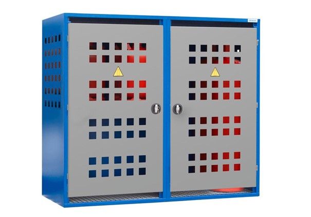 259069W - Armoire pour bouteilles de gaz LB 8 - Extérieur, acier galvanisé, stockage sécurisé_2