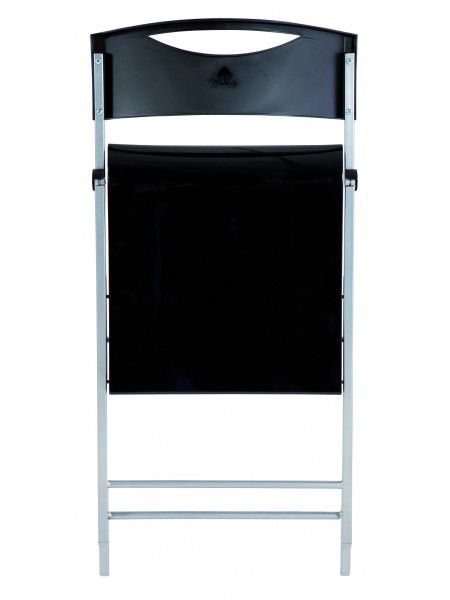 Cpsmile - Chaise pliante Glossy noire - structure en acier - design moderne et solide_2