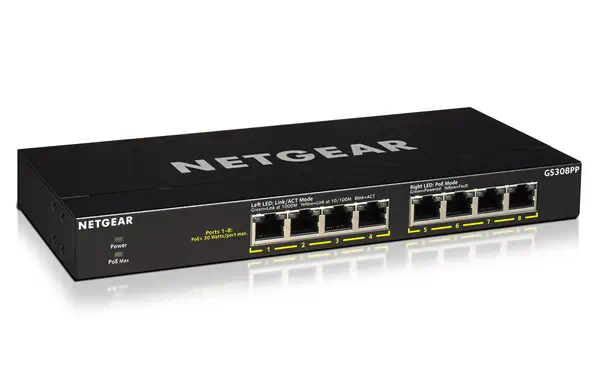 NETGEAR GS308PP Non-géré Gigabit Ethernet (10/100/1000) Connexion Ethernet, supportant l'alimentatio_2