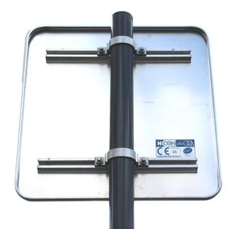 Panneau ralentir ecole blanc_2