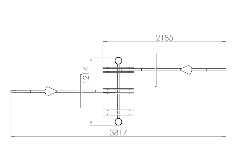 Support Vélo Coudon 3 ou 6 places double face en acier galvanisé_2