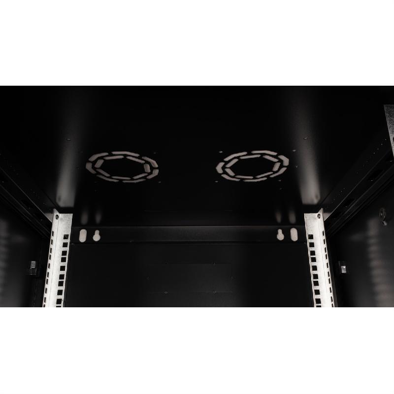 VALUE Boîtier mural 19 pouces 12U, 600 x 600 mm, noir, kit à assembler_2