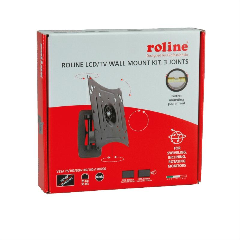 ROLINE Bras LCD pivotant, 4 pivots, montage mural_2
