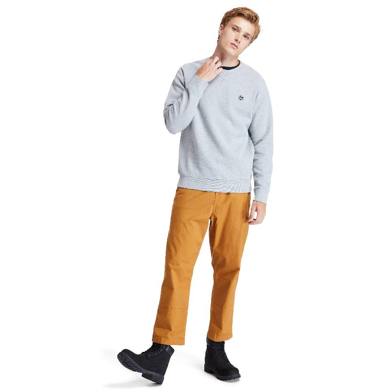 Sweat-shirt col rond Exeter River Timberland - Réf : TB0A2BNK - coton/polyester, toucher peau de pêche, logo brodé_2