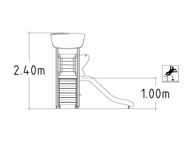Structure multi-jeux 3 à 5 ans - Unimini Eima 8047625 - Hags - Poteaux et panneaux bois_2