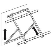 Support universel inclinable Uniteck - panneau solaire 300W - acier galvanisé - inclinaison 0° à 90°_2
