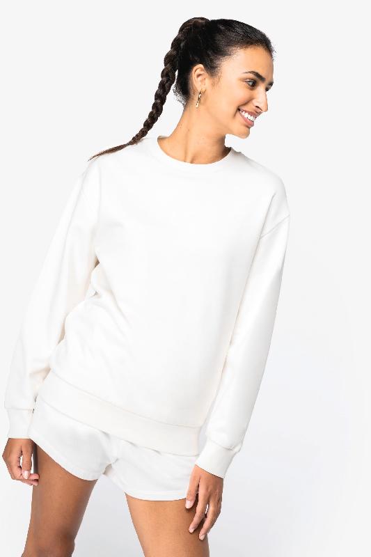 Sweat-shirt écoresponsable unisexe à col rond et épaules tombantes - Molleton gratté - Réf: NS435_2