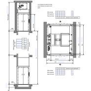 Monte-charge accessible BKG France - Pylône non autoporteur - Capacité 500 kg - Type 500.15/44 et 500.15/46_2