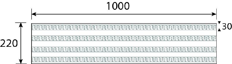 Rail de guidage EXTELINE 4GCE /1-5 - Accessibilité visuelle et tactile - Marque : Romus_2