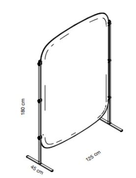 Cloison acoustique design FLOCON - coins arrondis - Référence 8037 FR207 - panneaux phono-absorbants modulaires_2