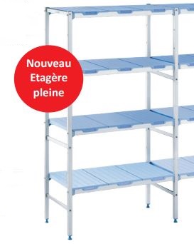 Étagère alimentaire certifiée NF Hygiène Alimentaire