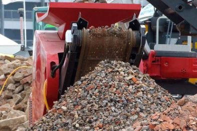 Mini concasseur avec largeur hors tout de 78 cm pour pour tout types de matériaux - 4000 RED RHINO_3