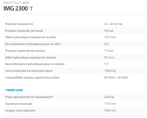 Pinces de tri multi grab IMG 2300T - Indeco Ind. Spa_2