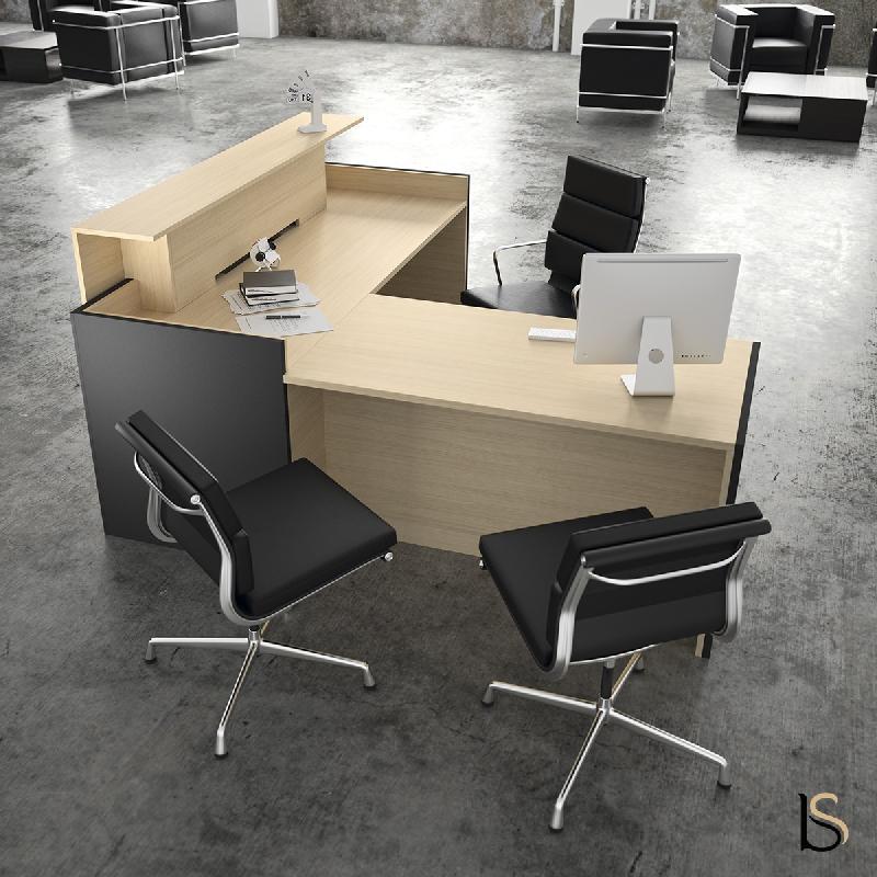 Banque d'accueil d'angle Avant - Ofitres - 169, Droite, Chêne, Non_2