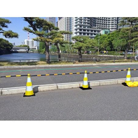 Barre extensible 1.2 à 2.15 m - Noir / Jaune_2