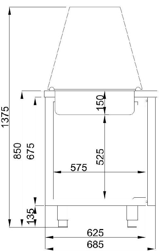 Saladette 2 portes 3x 1/1gn récipient l1400mm 7489.5150 combisteel_2