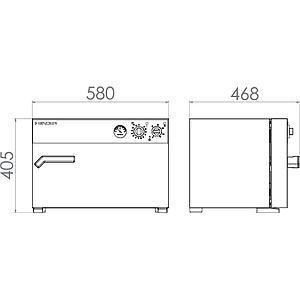 Étuve de laboratoire mécanique E 28 - Binder - 28 litres - +60 °C à 230 °C - convexion naturelle_2