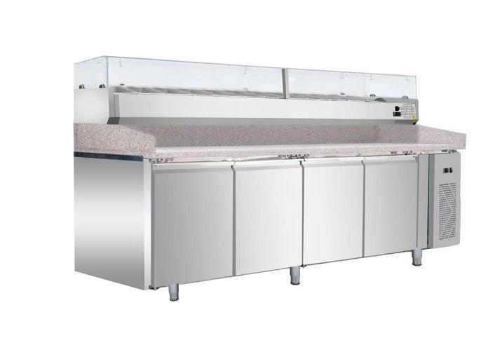 Vitrine réfrigérée à poser THV2520/380 - capacité 12 bacs GN1/3, 2520 x 395 x 435 mm_2