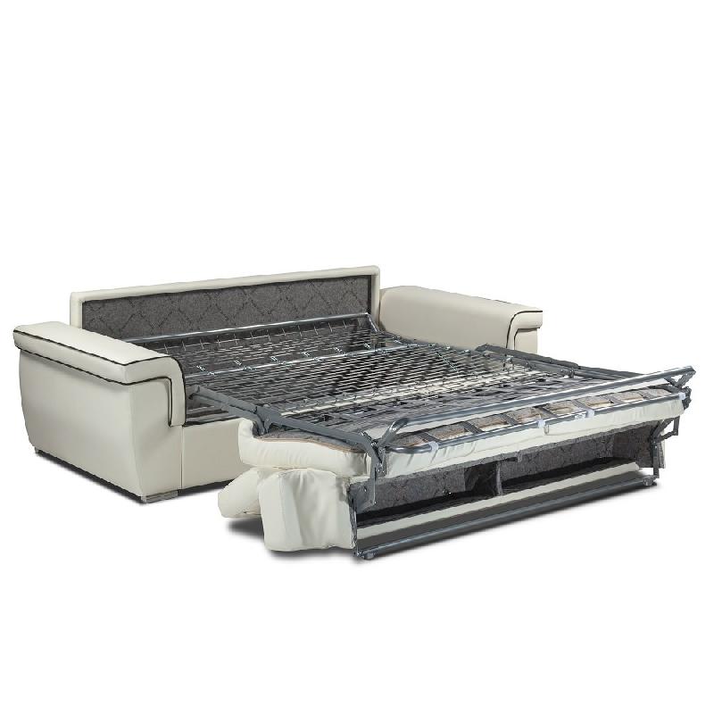 Canapé convertible express Marais 140 cm - Matelas 16 cm - Gris - Fabrication italienne_2