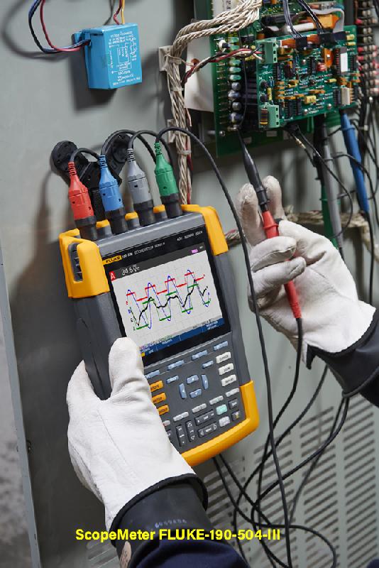 FLUKE-190-102-III - Oscilloscope numérique portable ScopeMeter, 100 MHz, 2 voies, entrées flottantes isolées IP51_2