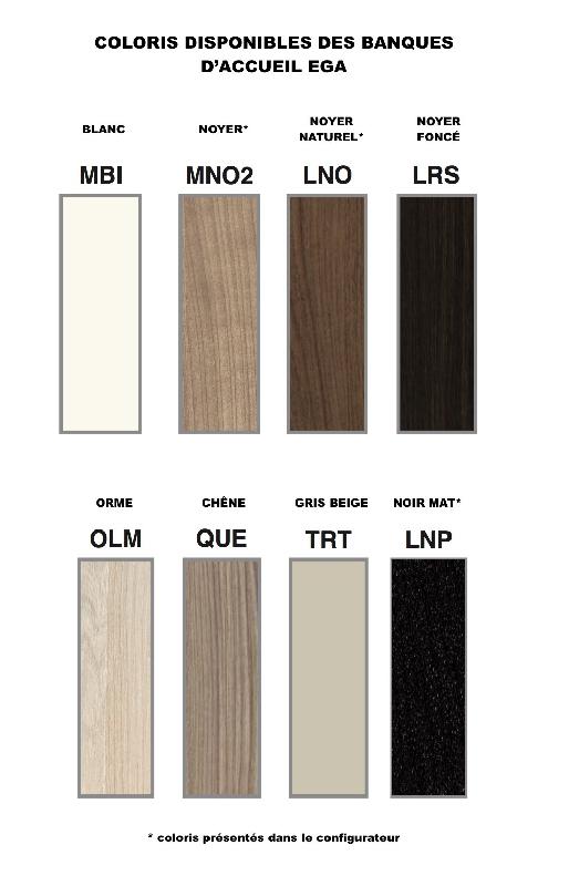 Banque d'accueil Ega - Design et fonctionnelle - Noir, 275, Non, noyer-MN02_2