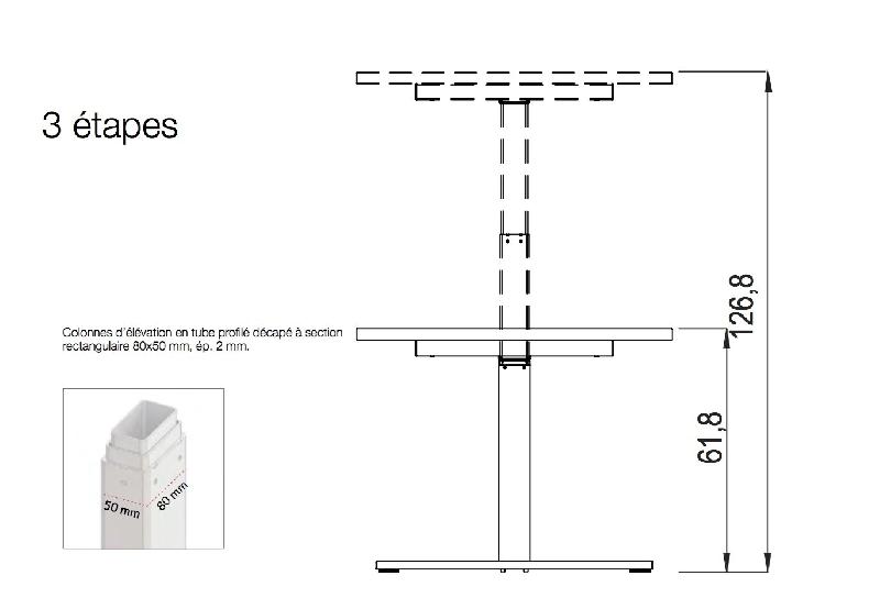 Bureau d'angle électrique réglable en hauteur - Quadrifoglio - Non, Non, 140, Hêtre_2