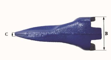 Dents de godet FK1 PE - Fastkey - Références FK1 PE - Poids 0.99 kg - Dimensions 165x62x7x7x42 mm_2