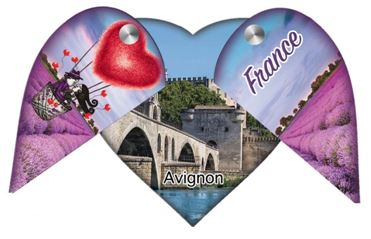 Magnet personnalisé en forme de cœur - MDF, impression quadrichromie, fabrication française_2