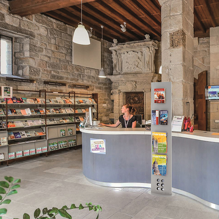 Totem-Expo® H 167 x L 30 cm - Sans accessoires - Totem publicitaire et d'exposition personnalisable - Réf : 216530_2