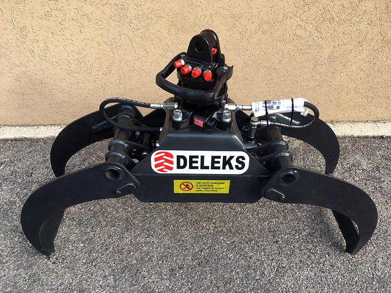 Dk-11 grappin forestier + rotator baltrotor 3 tonnes pour pelleteuse - deleks srl_2