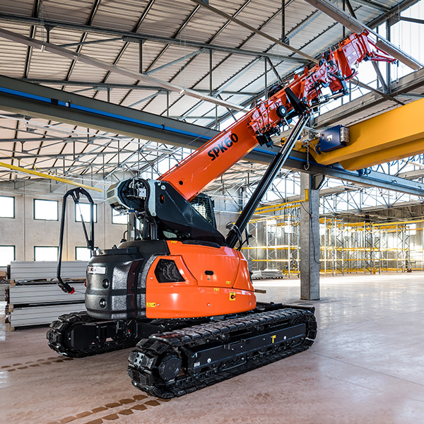 Mini-grue télescopique sur chenilles extensible adaptée pour le travail dans les espaces confinés - jekko spk 60_2