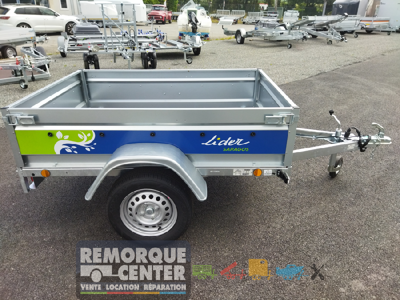 Remorque bagagère LIDER BAG 170 - 170 x 122 cm - PTAC : 500Kg - FOURGON_C700 ALU_2