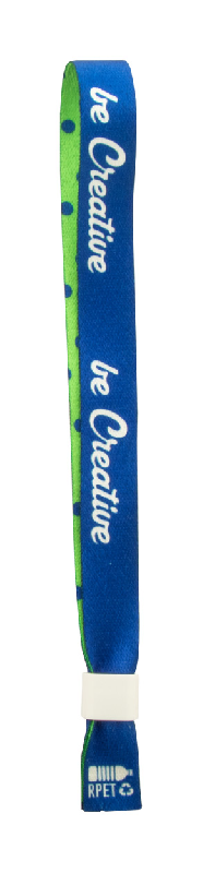 Bracelet festival personnalisable - polyester RPET - fermoir plastique coloré - impression sublimation_2