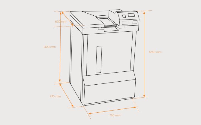 Distributeur automatique de plateaux repas avec technologies d'identification