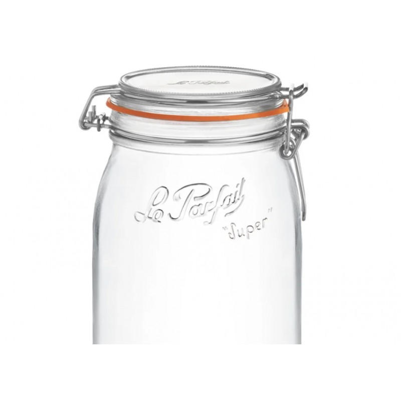 Lot de 4 bocaux Le Parfait Super 3000 ml - Diamètre 1000 mm avec joint inclus et fermeture inox - WL000013_2