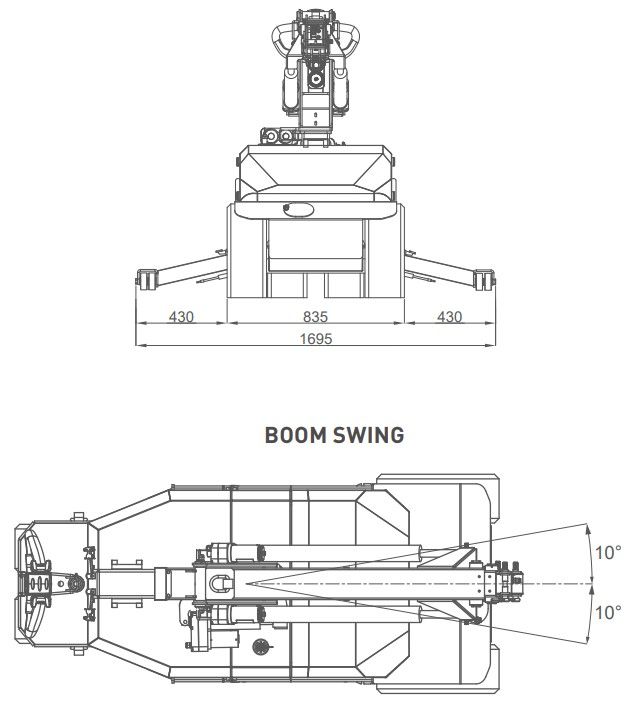 Mpk06 - Mini-grue Jekko - 600 kg - Utilisable avec manipulateur à ventouses ou crochet EN13000_2