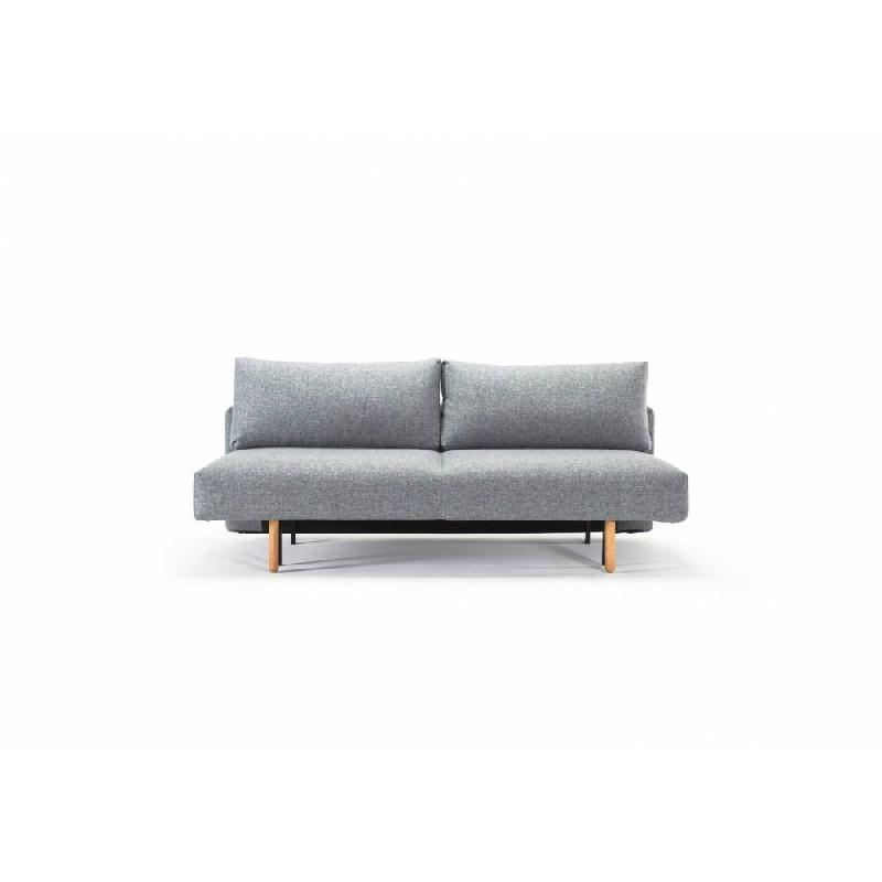Innovation Living - Canapé design Frode Twist Granite - Convertible lit 140x200 cm - Pieds chêne clair - Confort moelleux_2
