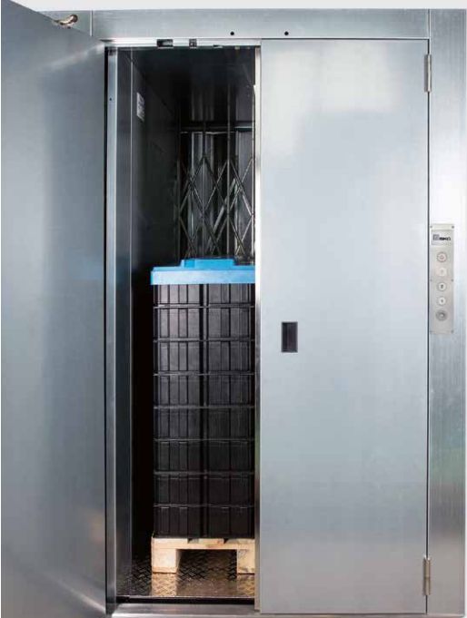 Monte-charges avec moteur en haut ou en bas de la gaine - Capacité 750 kg