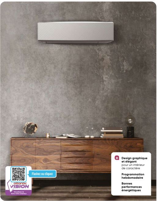 Pompe à chaleur air/air réversible monosplit et multi-splits - Takao Line - Graphic White ou Graphic Silver - Classe A++/A+_2