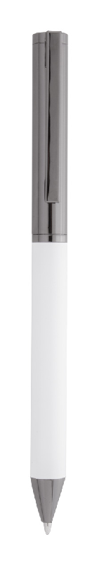 Parure stylos en métal - Stylo à bille et roller avec étui boîte cadeau en papier noir - Encre bleue_2