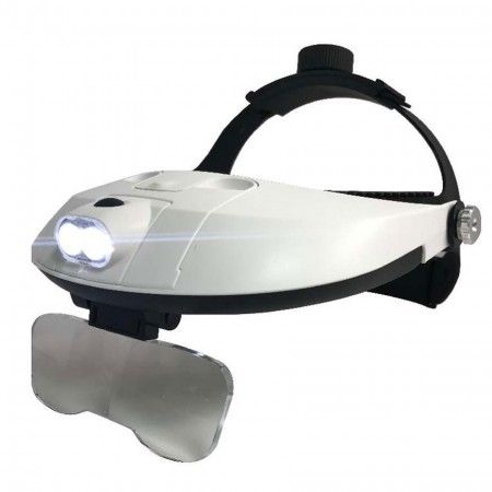 Mp81001 - Loupe binoculaire réglable à LED E-Tay avec 5 lentilles remplaçables - grossissement 1,0x à 3,5x_2