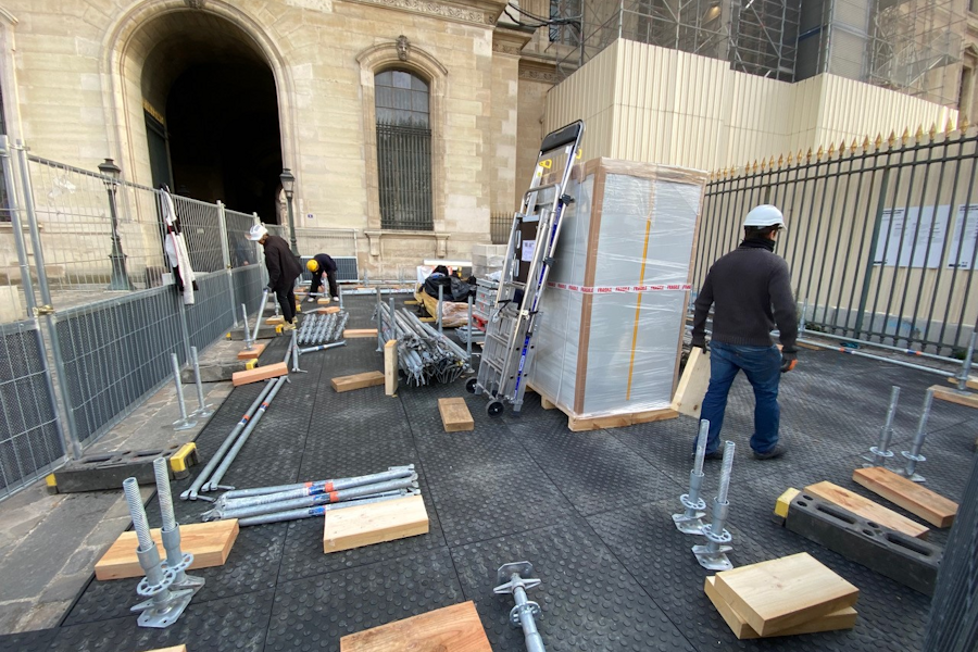 Plaque de roulage manu-portable rémopla, positionnable sur les surfaces rigides ayant besoin de protection_2