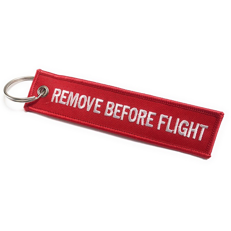 Porte clé ou repère de bagage - Remove before flight Reference : RBF_2
