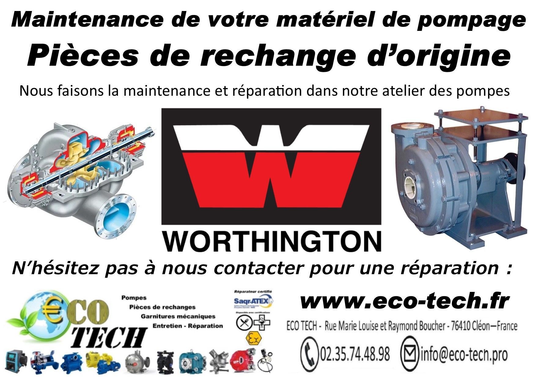 Pompe et pièces de rechange worthington centrifuge_2